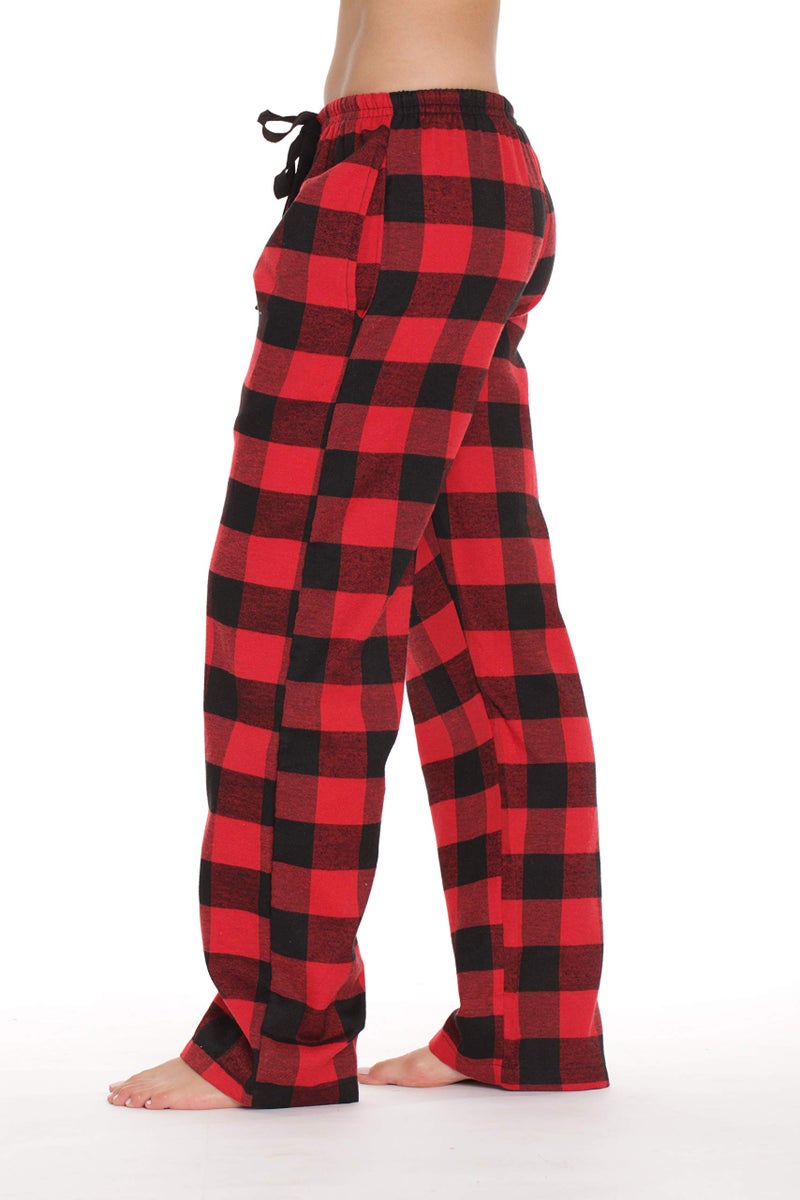 #followme Flannel Pajama Pants for Women Sleepwear PJs 45805-10195-RED-M - Image 2